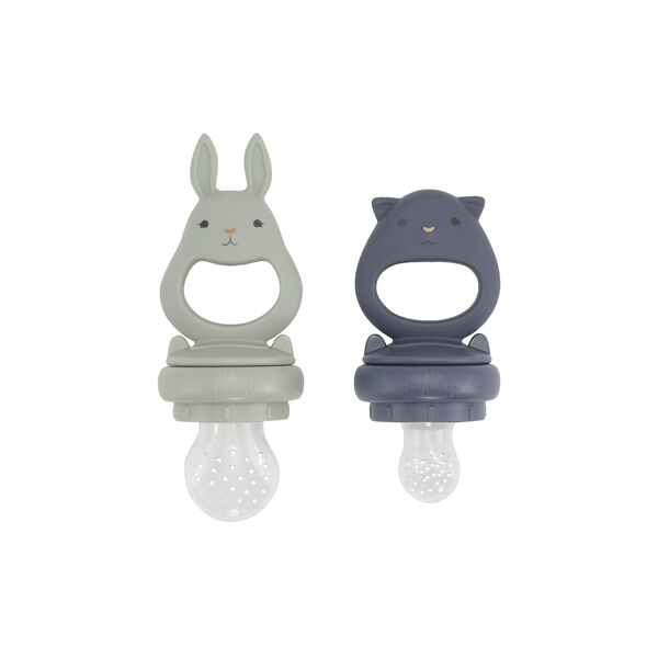 Silicone Fruit Feeding Pacifier, onyx, Konges Sl&oslash;jd