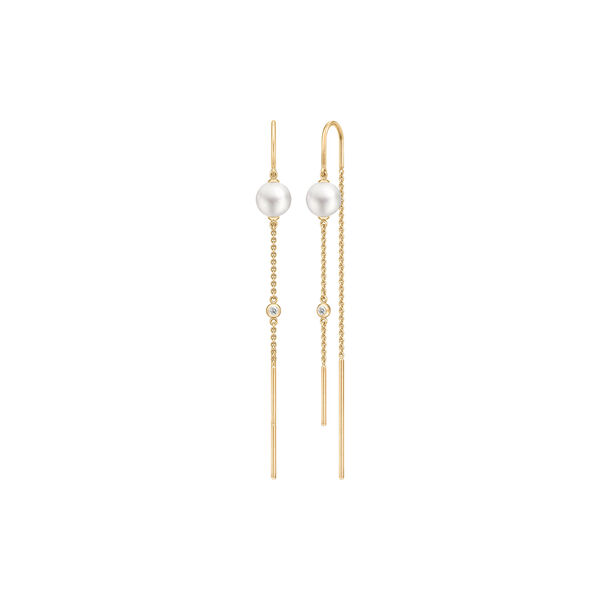 Ariel Earring, gold/white pearl, Julie Sandlau