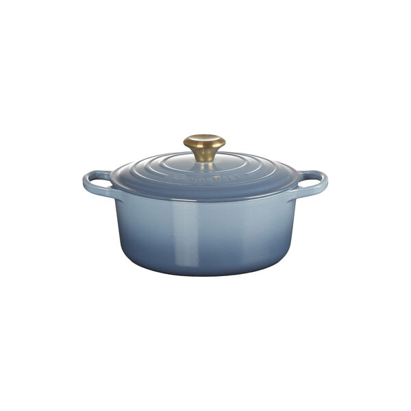 Signature round cast iron pot &Oslash; 24 cm, chambray, Le Creuset