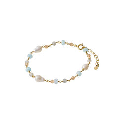 Mellow Blue Bracelet, gold plated, Pernille Corydon Jewellery