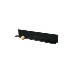 STRAIGHTS Shelf, black, LoCa