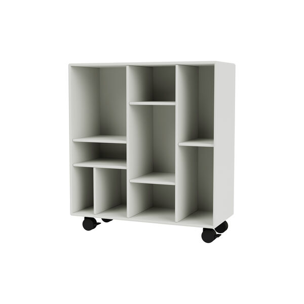 Montana 1613 Shelf with Wheels, 09 nordic/black, Montana Furniture