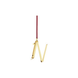 Christmas letter ornament N, Georg Jensen