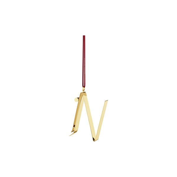 Christmas letter ornament N, Georg Jensen