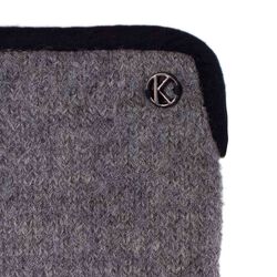 Sasha Knitted Gloves, light grey melange, Kessler