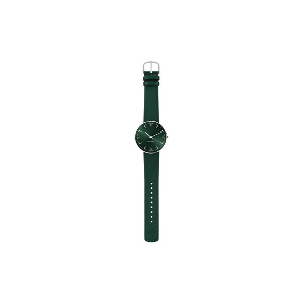 City Hall Wrist Watch, green/steel/green, Arne Jacobsen Watches
