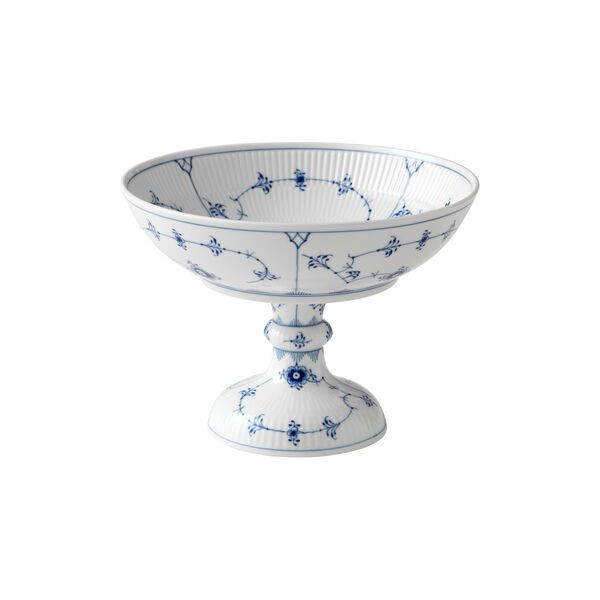 Blue Fluted Plain Bowl On Stand 80 cl Blue Fluted Plain Bowl On Stand 80 cl, Royal Copenhagen