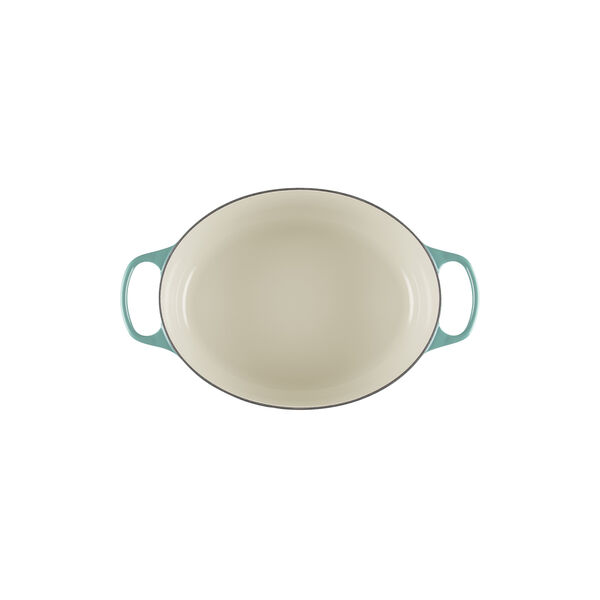 Signature cast iron oval casserole &Oslash; 31 cm, bleu riviera, Le Creuset