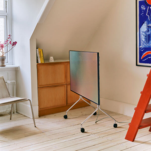 Moon Rollin', chrome Moon Rollin', chrome, Pedestal