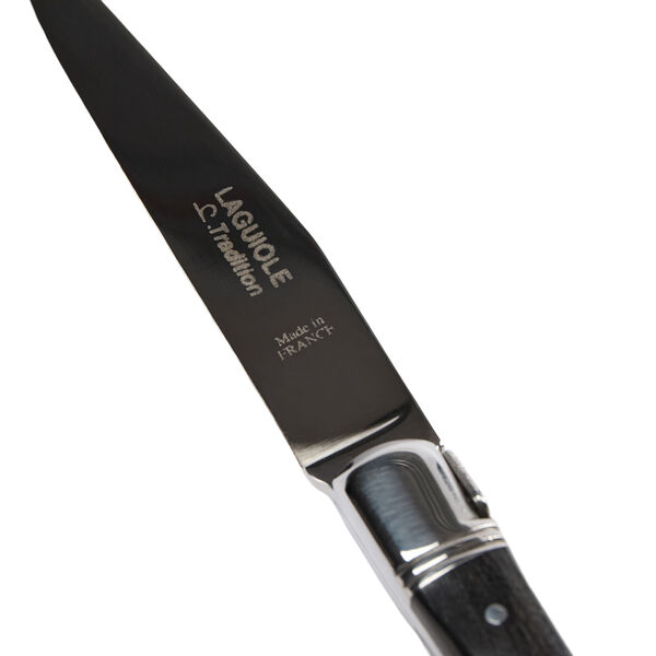 Steak Knife, ebony, Laguiole Tradition