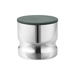 ALFREDO storage canister mini 0.5 L, stainless steel/green, Georg Jensen
