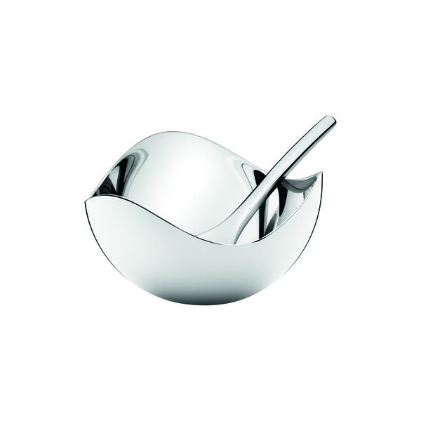 Bloom Salt Cellar with Spoon, Georg Jensen