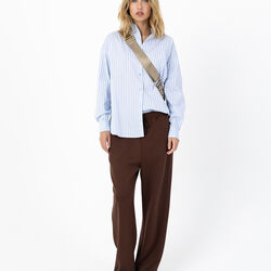 Classic shirt - Boxy fit, blue stripes, Coster Copenhagen