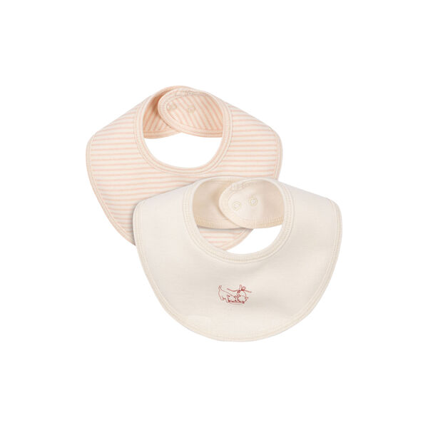 Fio Stripe 2-pack Bibs, blush mix Fio Stripe 2-pack Bibs, blush mix, Konges Sløjd