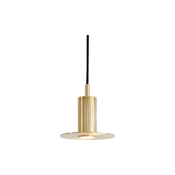 Luminar Pendant Disc Light, brass, Rama Lights