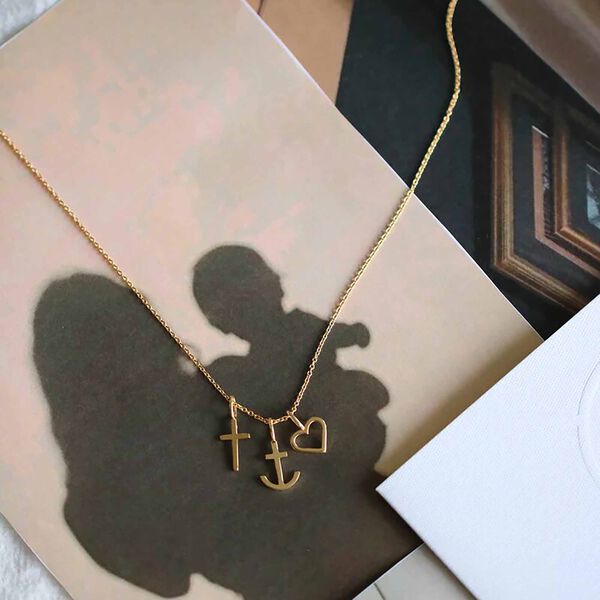 Symbols Open Heart Pendant, gold, Ro Copenhagen