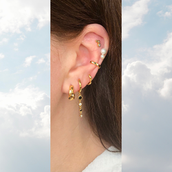 Twist Huggie Large, The Earring Shop