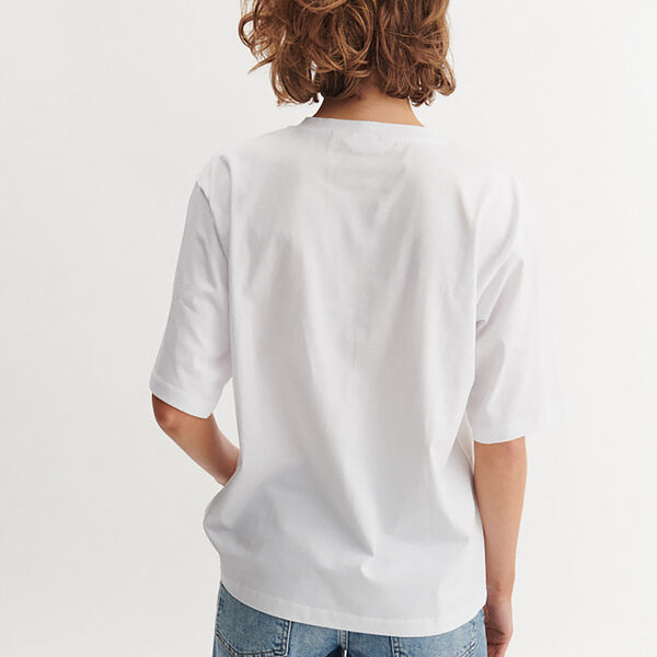 Raja Tee Red Lip, bright white/red lip Raja Tee Red Lip, bright white/red lip, Basic Apparel