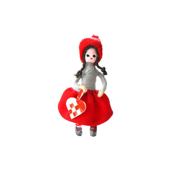 Girl with Christmas Heart 1964, Anne Beate Design