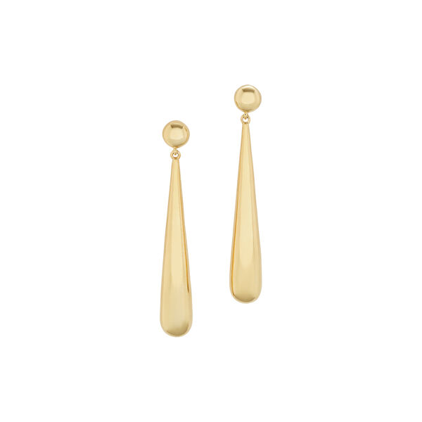 Drop Dew Earrings, forgyldt, Philippa Studios