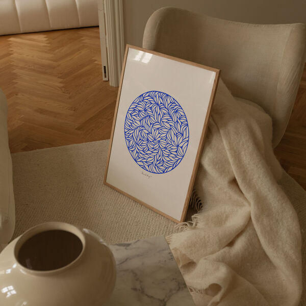 Papercut 05, blue, Pel&eacute;ton