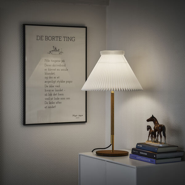 Le Klint 328 Table Lamp with Paper Shade, smoked oak, LE KLINT
