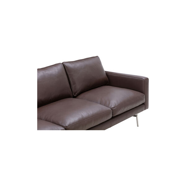Edge V1 3-seater Sofa, faith dark brown, Wendelbo