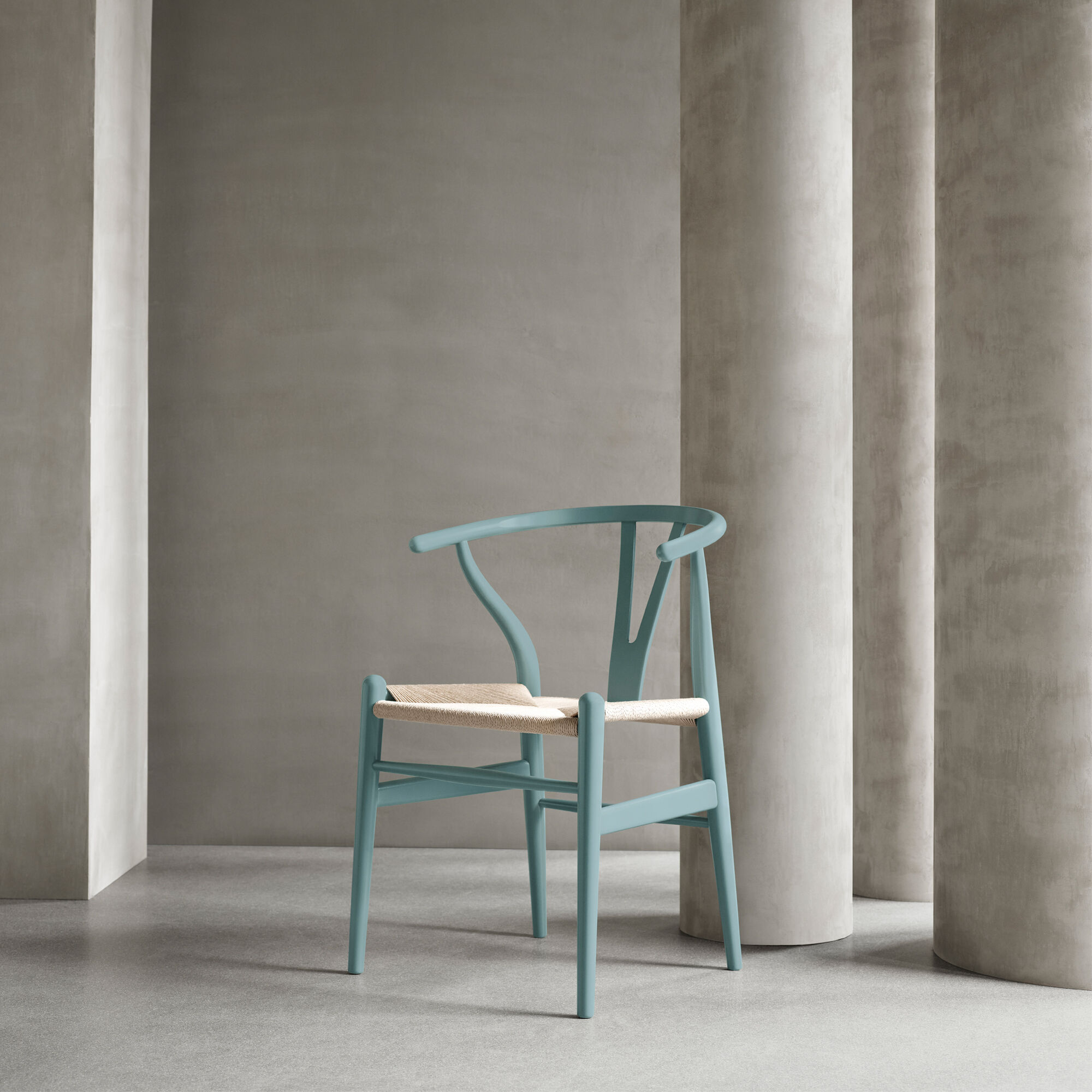 CH24 Wish Bone Chair, soft pewter