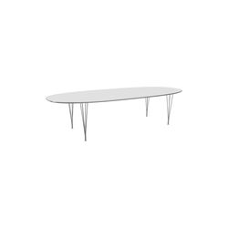 FH B617 Superellipse™ Dining Table, white, Fritz Hansen
