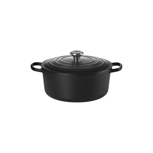 Signature round cast iron pot &Oslash; 28 cm, matte black, Le Creuset