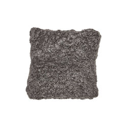New Zealand Sheepskin Cushion, graphite, NATURES Collection