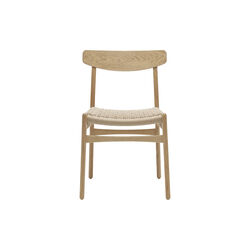 CH23 Dining Chair, lacquered oak/natural, Carl Hansen & S&oslash;n