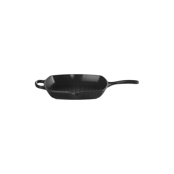 Signature cast iron square grillit 26 cm, matte black, Le Creuset