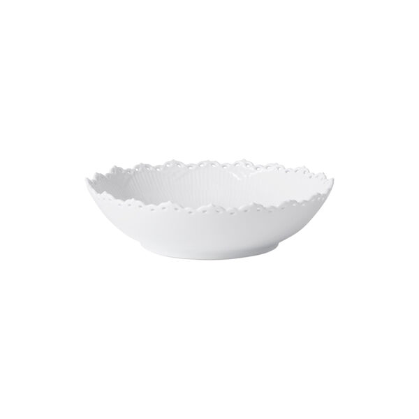 White Fluted Full Lace Bowl, Royal Copenhagen