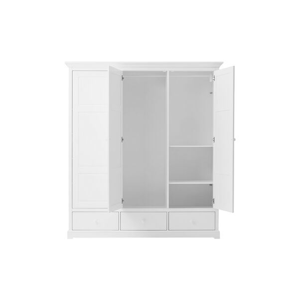 Seaside Wardrobe with 3 Doors, Oliver Furniture