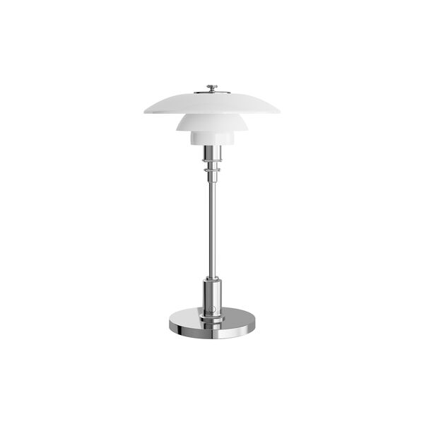 PH 2/1 Portable Table Lamp, chrome, Louis Poulsen