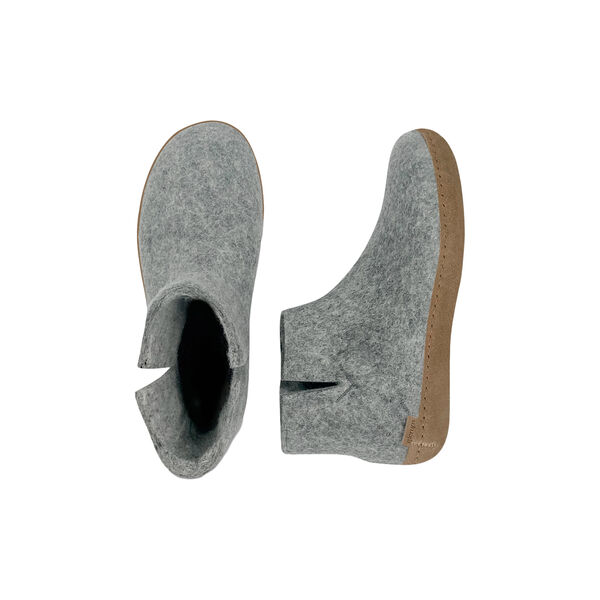 Felt Ankle Shoe, grey, Glerups
