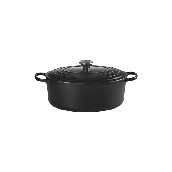 Signature cast iron oval casserole &Oslash; 31 cm, matte black, Le Creuset
