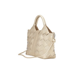 Braided Handbag, platin, Ilse Jacobsen Hornb&aelig;k