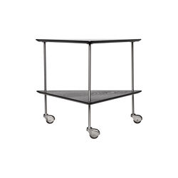 AJ Trolley Side Table, black, Fritz Hansen