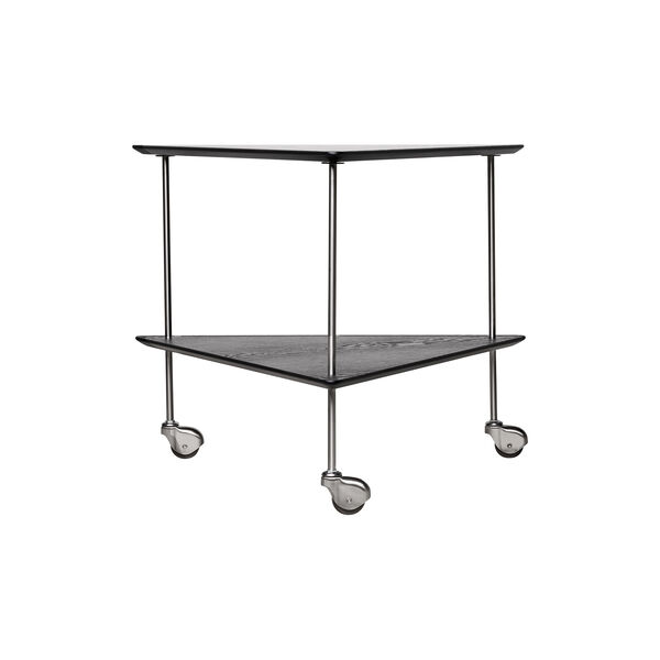 AJ Trolley Side Table, black, Fritz Hansen