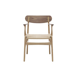 CH26 Dining Chair, oiled oak/oiled walnut/natural, Carl Hansen & S&oslash;n
