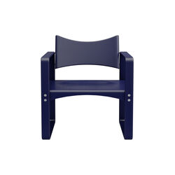 270 F Lounge Chair, blue, Verpan