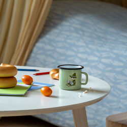 Moomin Snufkin enamel mug, Muurla