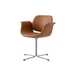 Flamingo Chair with Swivel Base, Cognac 95, Fredericia Furniture
