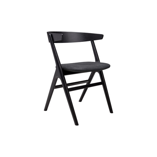 Sibast No 9 Dining Chair, black lacquered oak/dark grey Sibast No 9 Dining Chair, black lacquered oak/dark grey, Sibast Furniture