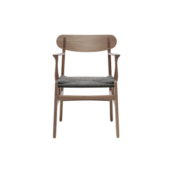 CH26 Dining Chair, oiled walnut/black, Carl Hansen & Søn
