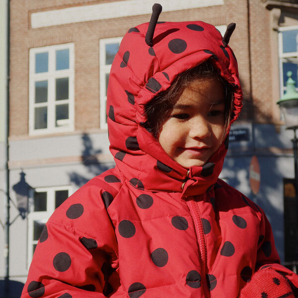 Ladybug Mittens, barbados cherry, Konges Sl&oslash;jd