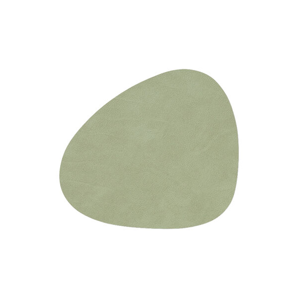 Nupo glass mat Curve, olive green, LIND DNA