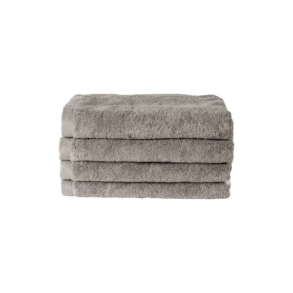 Towel, light grey, Geismars Væverier